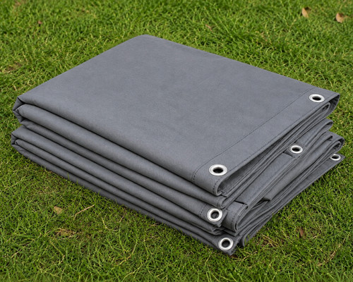 Grey tarpaulin tarp - tarp, duty