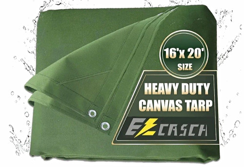 Heavy canvas tarpaulin