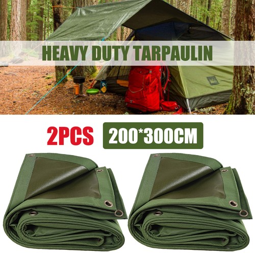 2pcs heavy duty canvas tarp - canvas,